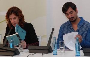 Zwei neue junge Autoren Chiles: Nona Fernández und Carlos Labbé. 