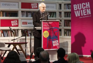 Adolf Muschg bei seiner Eröffnungsrede zur Buch Wien 2015. © Christian Lund