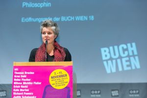 Svenja Flaßpöhler bei der Eröffnung der "Buch Wien 2018". © LCM Foto Richard Schuster